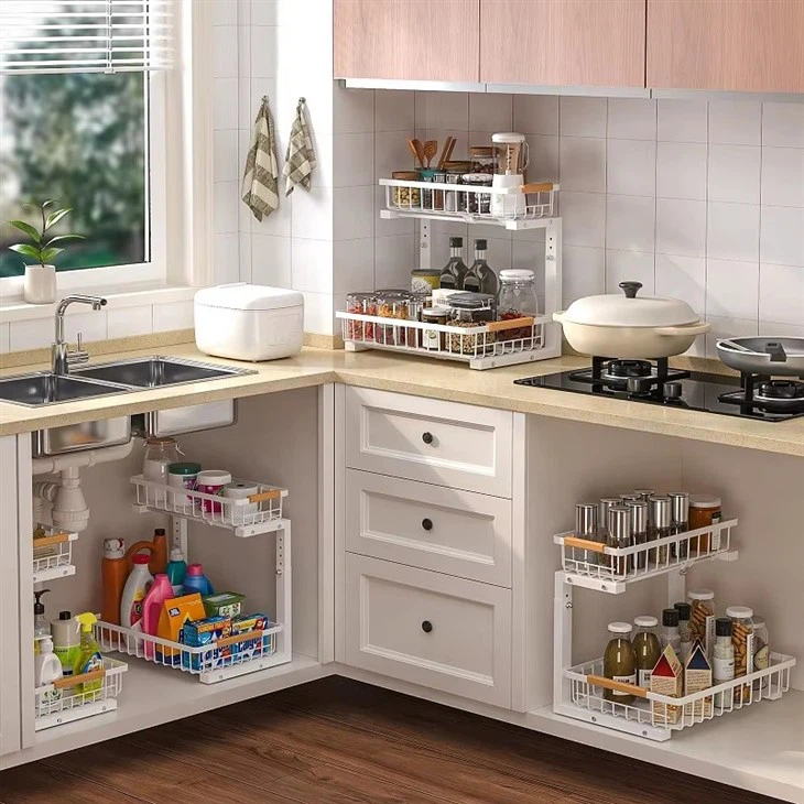 2 Tier Sliding Under Sink Organizer price