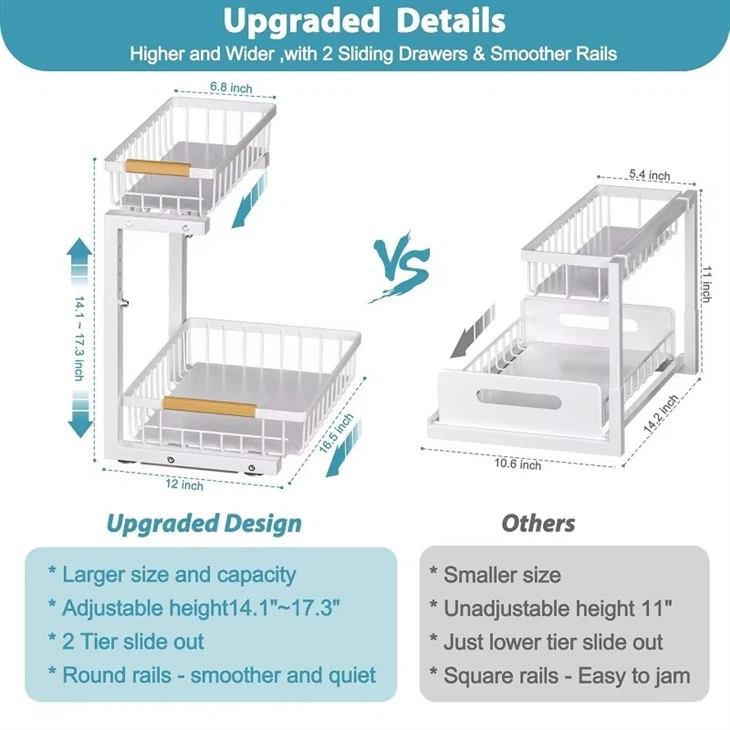 2 Tier Sliding Under Sink Organizer suppliers