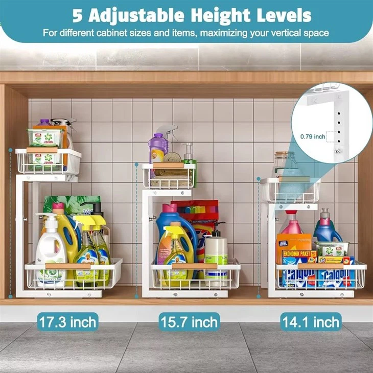 2 Tier Sliding Under Sink Organizer best