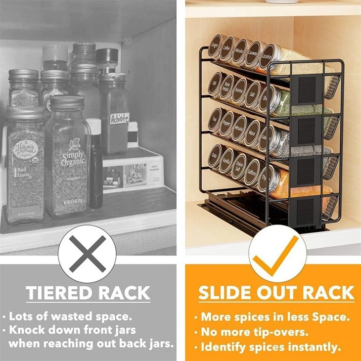 Vertical Sliding Spice Rack factory